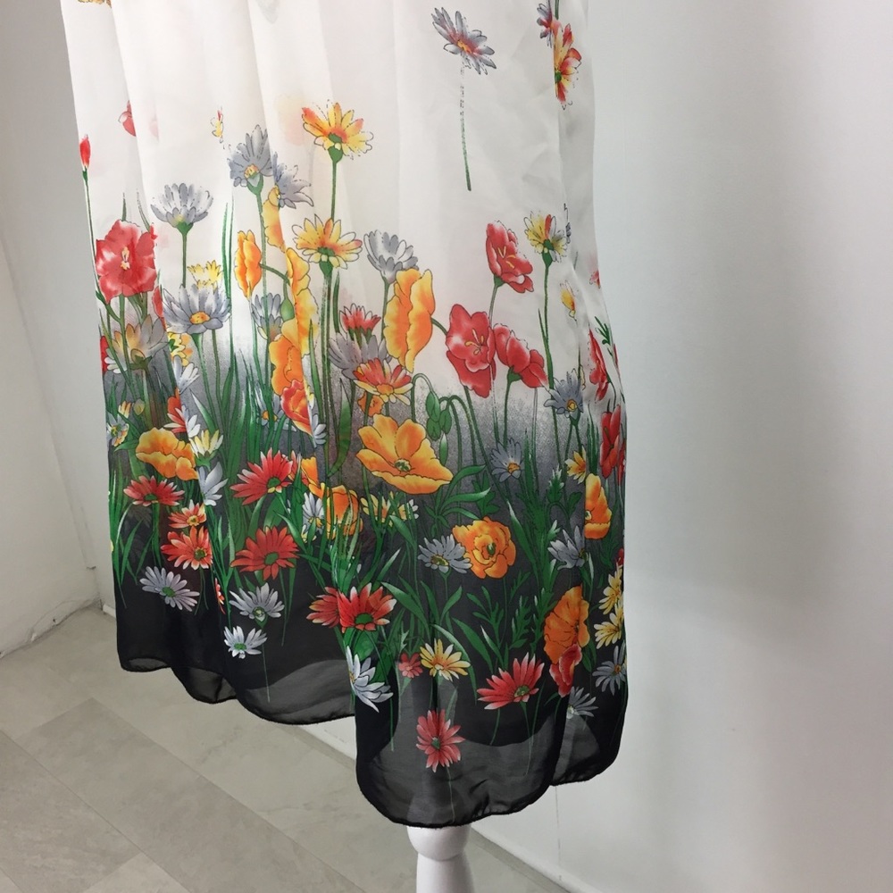 Forever 21 Dress Sz Small Tank Top Butterfly Flowy - Picture 5 of 7